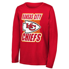 Kansas City Chiefs Outerstuff Youth Never Settle Long Sleeve T-Shirt - Red - NFL