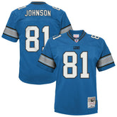 Calvin Johnson Detroit Lions Youth Legacy Replica Jersey - Blue - Mitchell & Ness