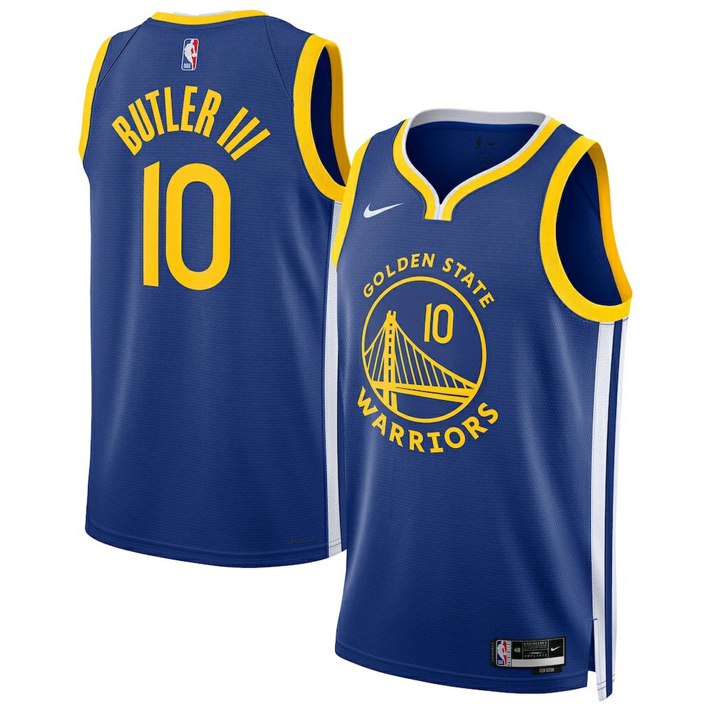 Nike Jimmy Butler III Golden State Warriors Male Swingman Player Jersey Icon Editi- Royal
