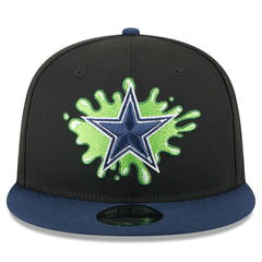 Dallas Cowboys New Era Nickelodeon Slime 9FIFTY Snapback Hat - Black/Navy - NFL