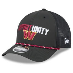 Washington Commanders New Era 2025 Inspire Change 9FORTY M-Crown Adjustable Hat - Black - NFL