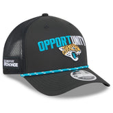 Jacksonville Jaguars New Era 2025 Inspire Change 9FORTY M-Crown Adjustable Hat - Black - NFL