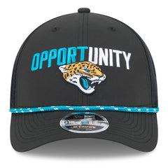 Jacksonville Jaguars New Era 2025 Inspire Change 9FORTY M-Crown Adjustable Hat - Black - NFL