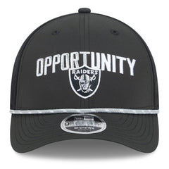 Las Vegas Raiders New Era 2025 Inspire Change 9FORTY M-Crown Adjustable Hat - Black - NFL