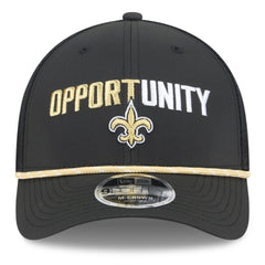 New Orleans Saints New Era 2025 Inspire Change 9FORTY M-Crown Adjustable Hat - Black - NFL