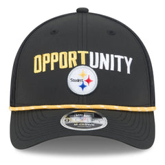 Pittsburgh Steelers New Era 2025 Inspire Change 9FORTY M-Crown Adjustable Hat - Black - NFL