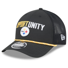Pittsburgh Steelers New Era 2025 Inspire Change 9FORTY M-Crown Adjustable Hat - Black - NFL