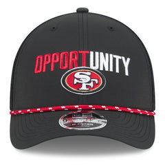 San Francisco 49ers New Era 2025 Inspire Change 9FORTY M-Crown Adjustable Hat - Black - NFL