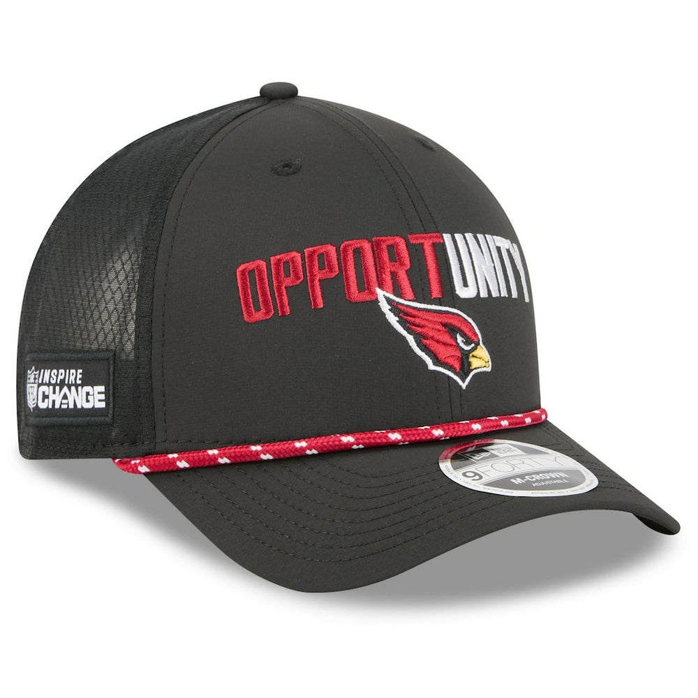 Arizona Cardinals New Era 2025 Inspire Change 9FORTY M-Crown Adjustable Hat - Black - NFL