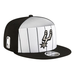 New Era San Antonio Spurs Youth 2025 NBA Tip Off Split Panel 9FIFTY Snapback Hat White/Black