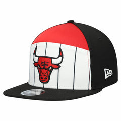 New Era Chicago Bulls Youth 2025 NBA Tip Off Split Panel 9FIFTY Snapback Hat White/Black