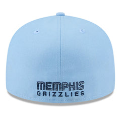 New Era Memphis Grizzlies 2025 NBA Tip Off Split Panel 59FIFTY Fitted Hat White/Light Blue