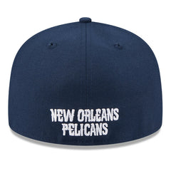 New Era New Orleans Pelicans 2025 NBA Tip Off Split Panel 59FIFTY Fitted Hat White/Navy