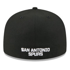 New Era San Antonio Spurs 2025 NBA Tip Off Split Panel 59FIFTY Fitted Hat White/Black