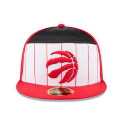 New Era Toronto Raptors 2025 NBA Tip Off Split Panel 59FIFTY Fitted Hat White/Red