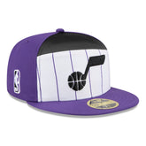 New Era Utah Jazz 2025 NBA Tip Off Split Panel 59FIFTY Fitted Hat White/Purple