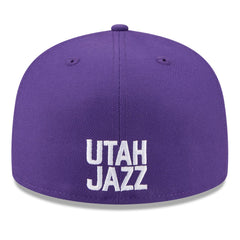 New Era Utah Jazz 2025 NBA Tip Off Split Panel 59FIFTY Fitted Hat White/Purple