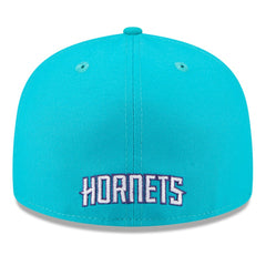 New Era Charlotte Hornets 2025 NBA Tip Off Split Panel 59FIFTY Fitted Hat White/Teal