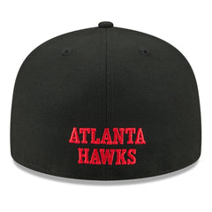 New Era Atlanta Hawks 2025 NBA Tip Off Split Panel 59FIFTY Fitted Hat White/Black