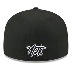 New Era Brooklyn Nets 2025 NBA Tip Off Split Panel 59FIFTY Fitted Hat White/Black