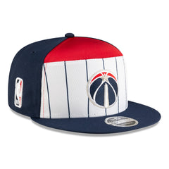 New Era Washington Wizards 2025 NBA Tip Off Split Panel 9FIFTY Snapback Hat White/Navy