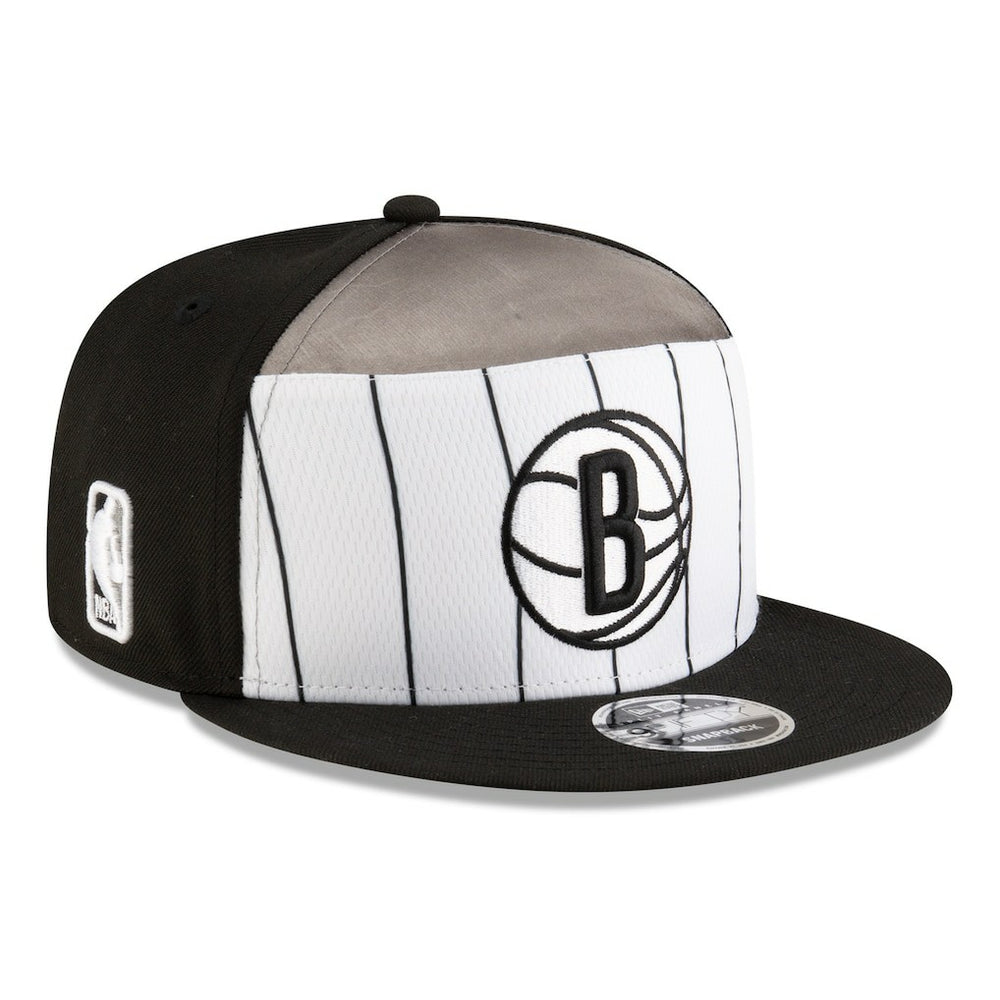 New Era Brooklyn Nets 2025 NBA Tip Off Split Panel 9FIFTY Snapback Hat White/Black