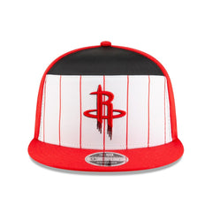 New Era Houston Rockets 2025 NBA Tip Off Split Panel 9FIFTY Snapback Hat White/Red