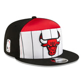 New Era Chicago Bulls 2025 NBA Tip Off Split Panel 9FIFTY Snapback Hat White/Black