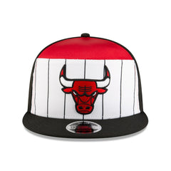 New Era Chicago Bulls 2025 NBA Tip Off Split Panel 9FIFTY Snapback Hat White/Black