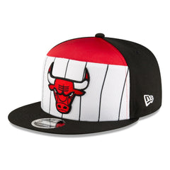 New Era Chicago Bulls 2025 NBA Tip Off Split Panel 9FIFTY Snapback Hat White/Black