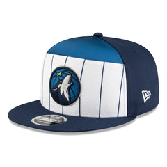 New Era Minnesota Timberwolves 2025 NBA Tip Off Split Panel 9FIFTY Snapback Hat White/Navy