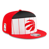 New Era Toronto Raptors 2025 NBA Tip Off Split Panel 9FIFTY Snapback Hat White/Red