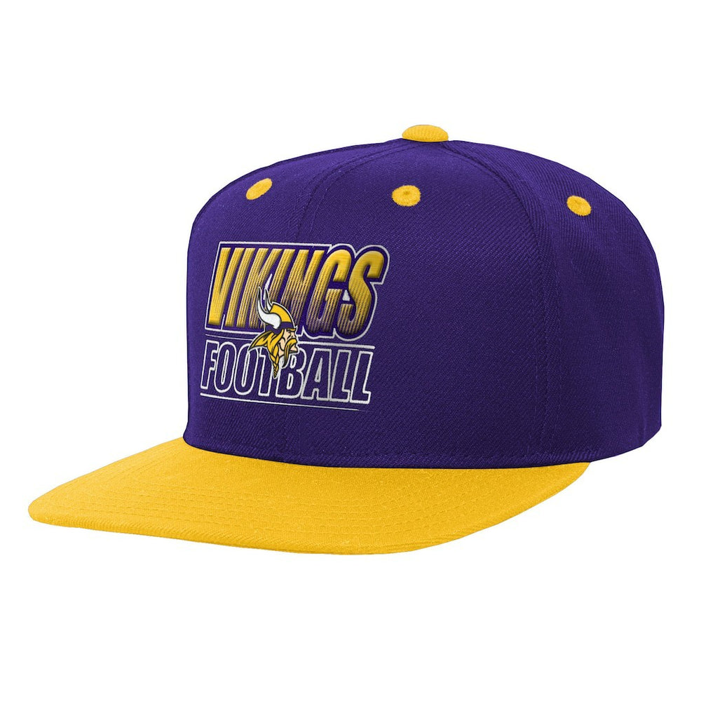 Minnesota Vikings Outerstuff Youth Team Gradient Deadstock Snapback Hat - Purple - NFL