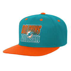 Miami Dolphins Outerstuff Youth Team Gradient Deadstock Snapback Hat - Aqua - NFL