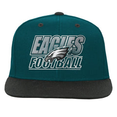 Philadelphia Eagles Outerstuff Youth Team Gradient Deadstock Snapback Hat - Midnight Green - NFL
