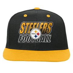 Pittsburgh Steelers Outerstuff Youth Team Gradient Deadstock Snapback Hat - Black - NFL