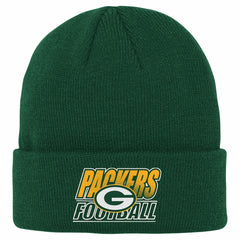 Green Bay Packers Outerstuff Youth Team Gradient Cuffed Knit Hat - Green - NFL