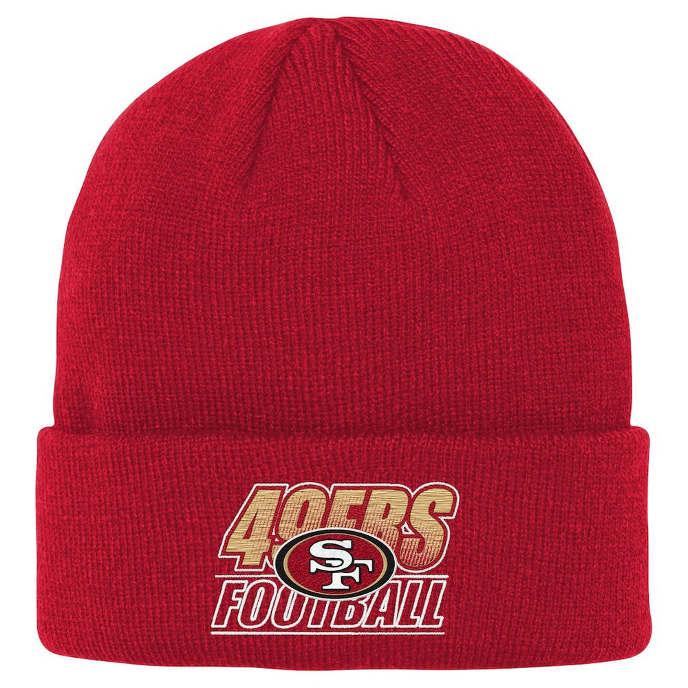 San Francisco 49ers Outerstuff Youth Team Gradient Cuffed Knit Hat - Scarlet - NFL