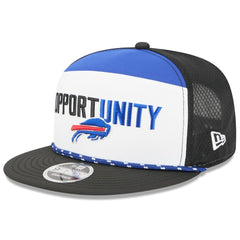 Buffalo Bills New Era 2025 Inspire Change Split Panel 9FIFTY Snapback Hat - White/Black - NFL