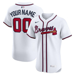 Atlanta Braves Nike Home Elite Custom Jersey for sale
