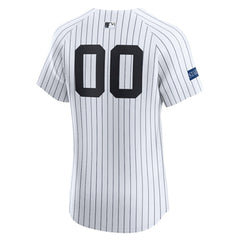 New York Yankees Nike Home Elite Sponsor Patch Custom Jersey Online