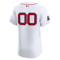 Boston Red Sox Nike Home Elite Sponsor Patch Custom Jersey for sale