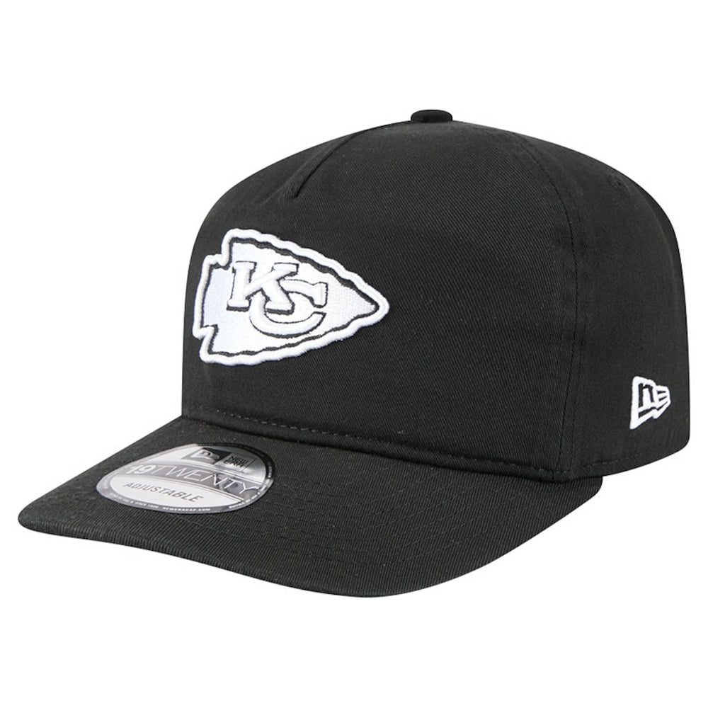 Kansas City Chiefs New Era 19TWENTY Adjustable Hat - Black/White - NFL