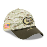 San Francisco 49ers New Era 2025 Salute to Service 39THIRTY Flex Hat - Camo - NFL