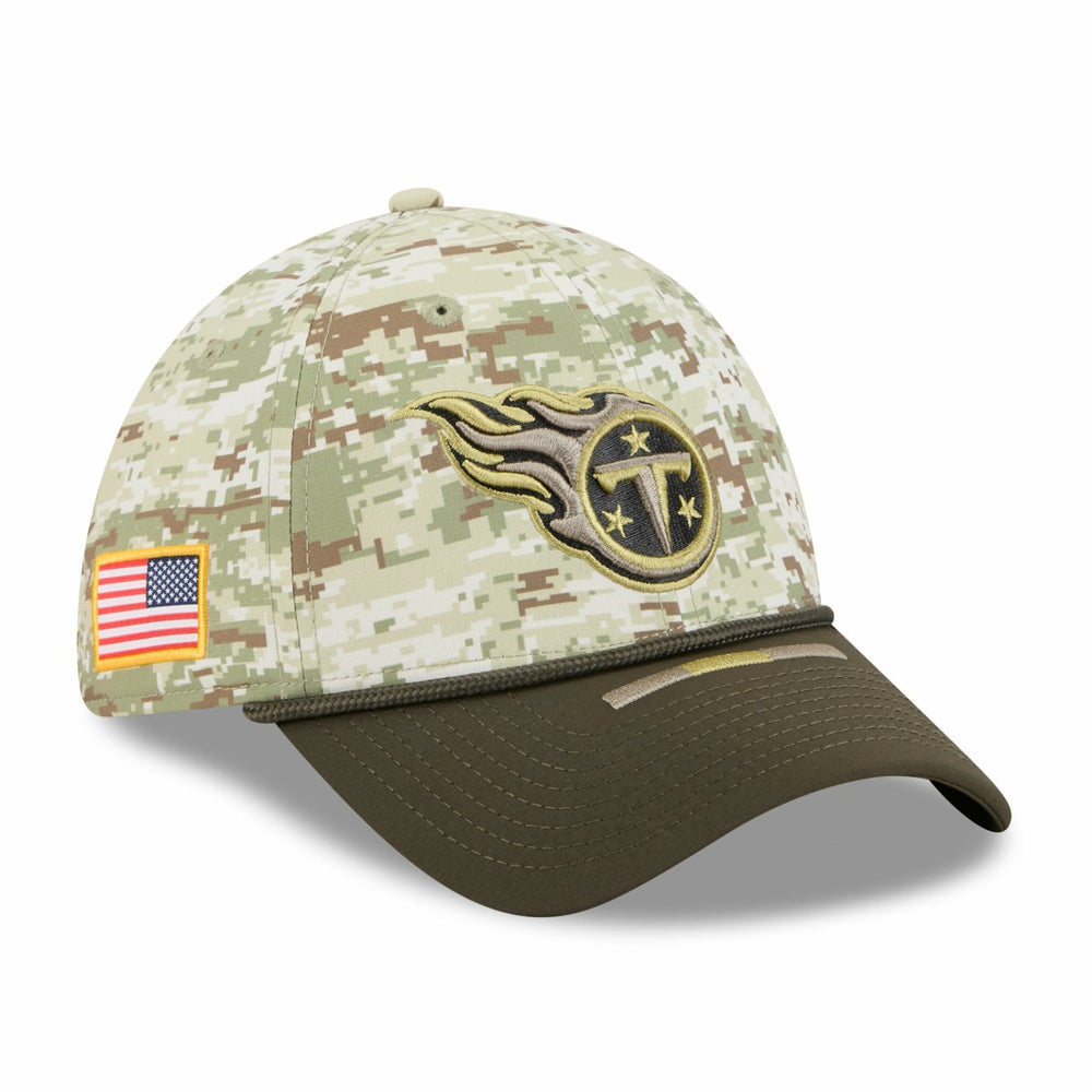 Tennessee Titans New Era 2025 Salute to Service 39THIRTY Flex Hat - Camo - NFL