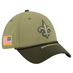 New Orleans Saints New Era 2025 Salute to Service 39THIRTY Flex Hat - Green - NFL