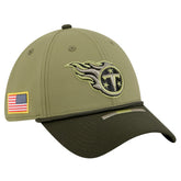 Tennessee Titans New Era 2025 Salute to Service 39THIRTY Flex Hat - Green - NFL