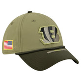 Cincinnati Bengals New Era 2025 Salute to Service 39THIRTY Flex Hat - Green - NFL