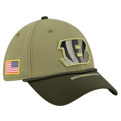 Cincinnati Bengals New Era 2025 Salute to Service 39THIRTY Flex Hat - Green - NFL