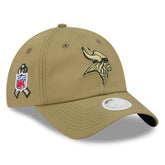 Minnesota Vikings New Era Women's 2025 Salute to Service Pony Tail Adjustable Hat - Green - NFL
